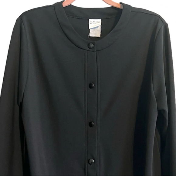 Vintage Jacket Classics by Jantzen Collarless Stretch Black - Picture 6 of 6